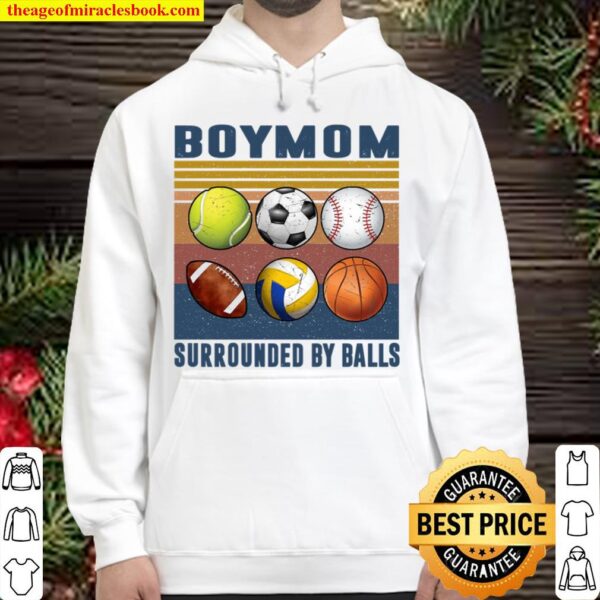 Boy Mom Surrounded By Balls Hoodie