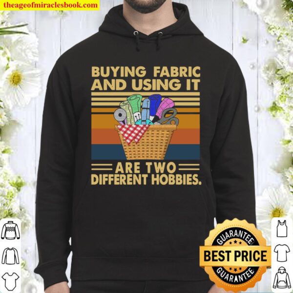 Buying Fabric And Using It Are Two Different Hbbies Vintage Hoodie
