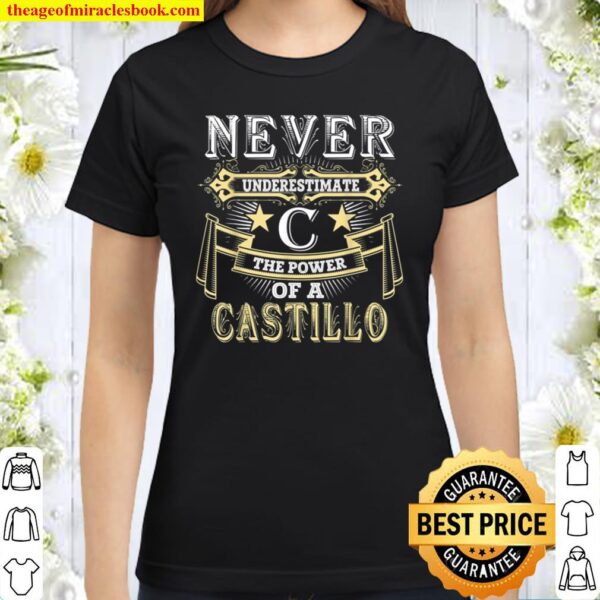 CASTILLO Thing You Wouldn’t Understand Family Name Classic Women T-Shirt