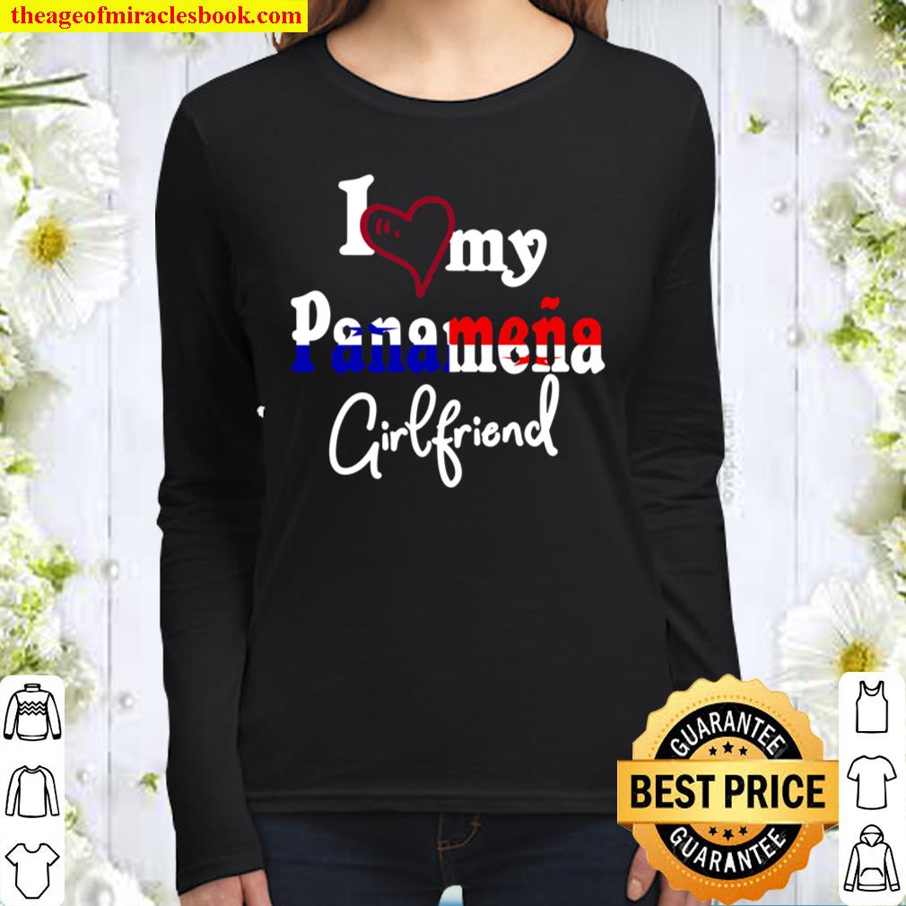 Camiseta Panama I Love My Panamena Girlfriend Panamanian Women Long Sleeved