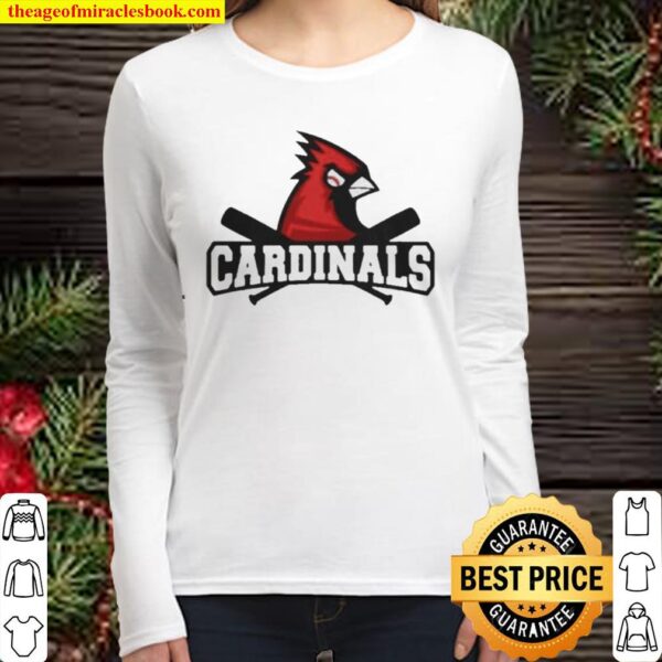 Cardinals bird logo 2021 Women Long Sleeved