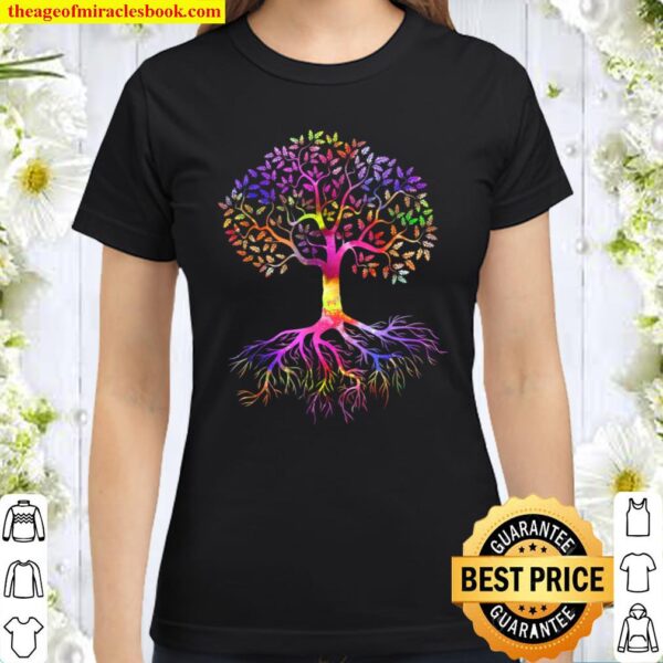 Colorful Tree Of Life, Gifts Birthday For Men Women Classic Women T-Shirt