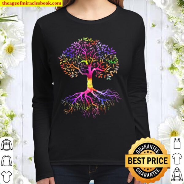 Colorful Tree Of Life, Gifts Birthday For Men Women Women Long Sleeved
