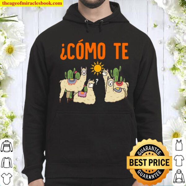 Como Te Llamas Spanish Teacher Llama Gift Hoodie