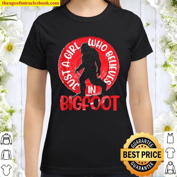 Conspiracy Theory Sasquatch Girls Yeti Bigfoot Classic Women T-Shirt