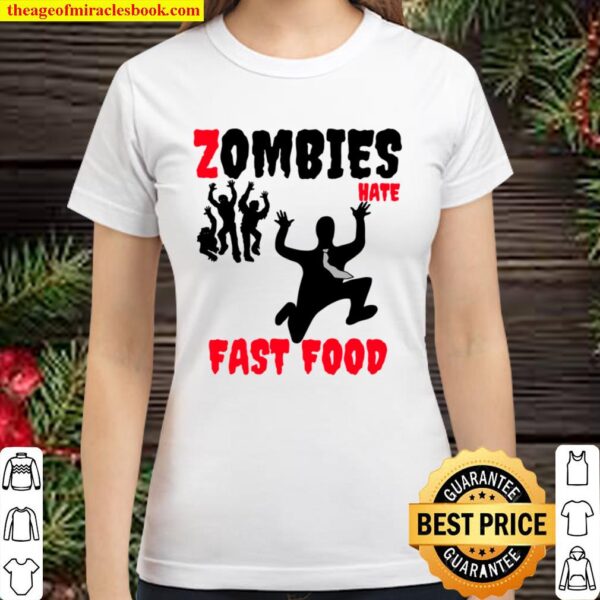 Cool Zombie and Zombie Apocalypse Classic Women T-Shirt