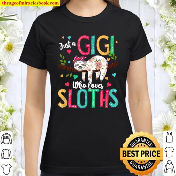 Cute Sloth T-gift Classic Women T-Shirt