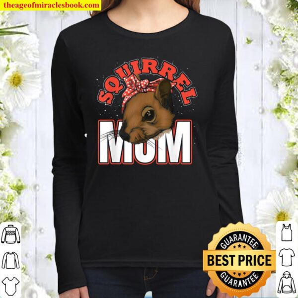 Cute Wild Animal Mom Forest Mothers Day Gift Squirrel Women Long Sleeved