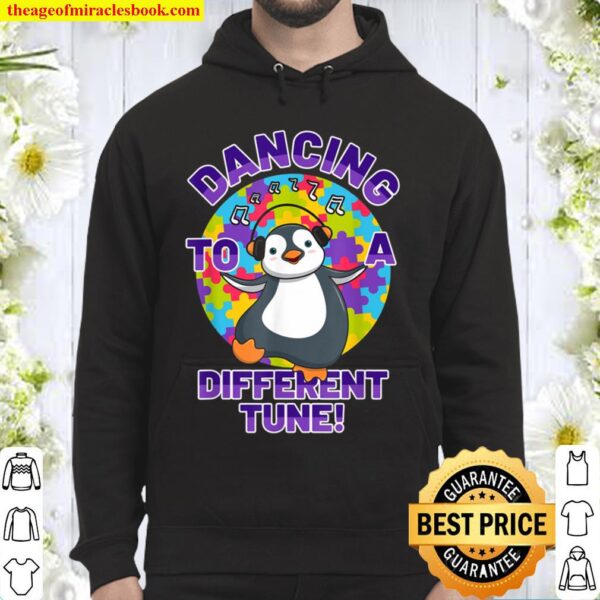 Dancing to a Different Tune Autism Awareness Penguin Hoodie