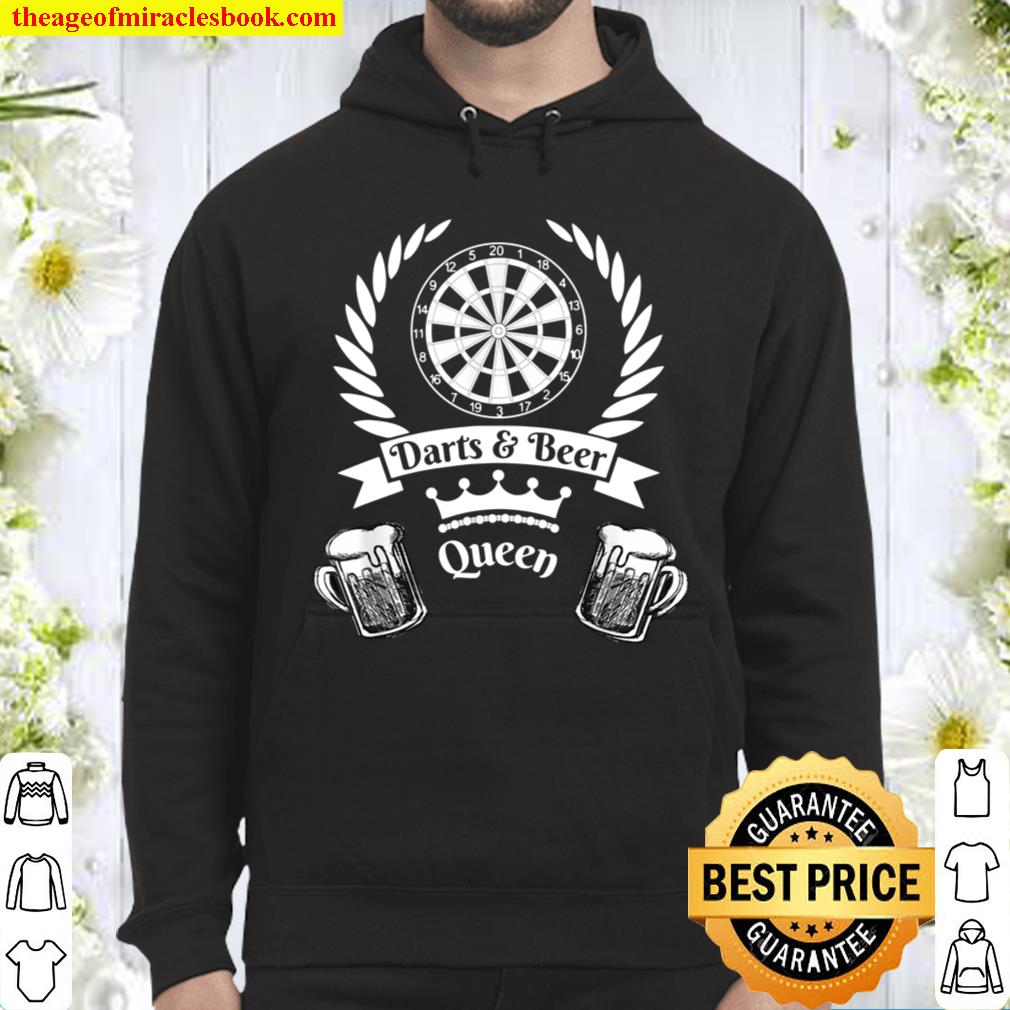 Darts And Beer Queen Drinking Dart Player Limited Shirt Hoodie Long Sleeved SweatShirt