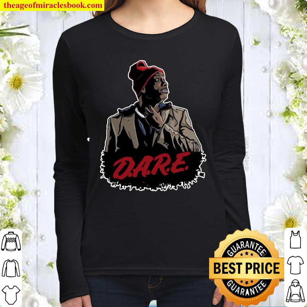 Dave Chappelle Tyrone Biggums D.A.R.E Parody Women Long Sleeved