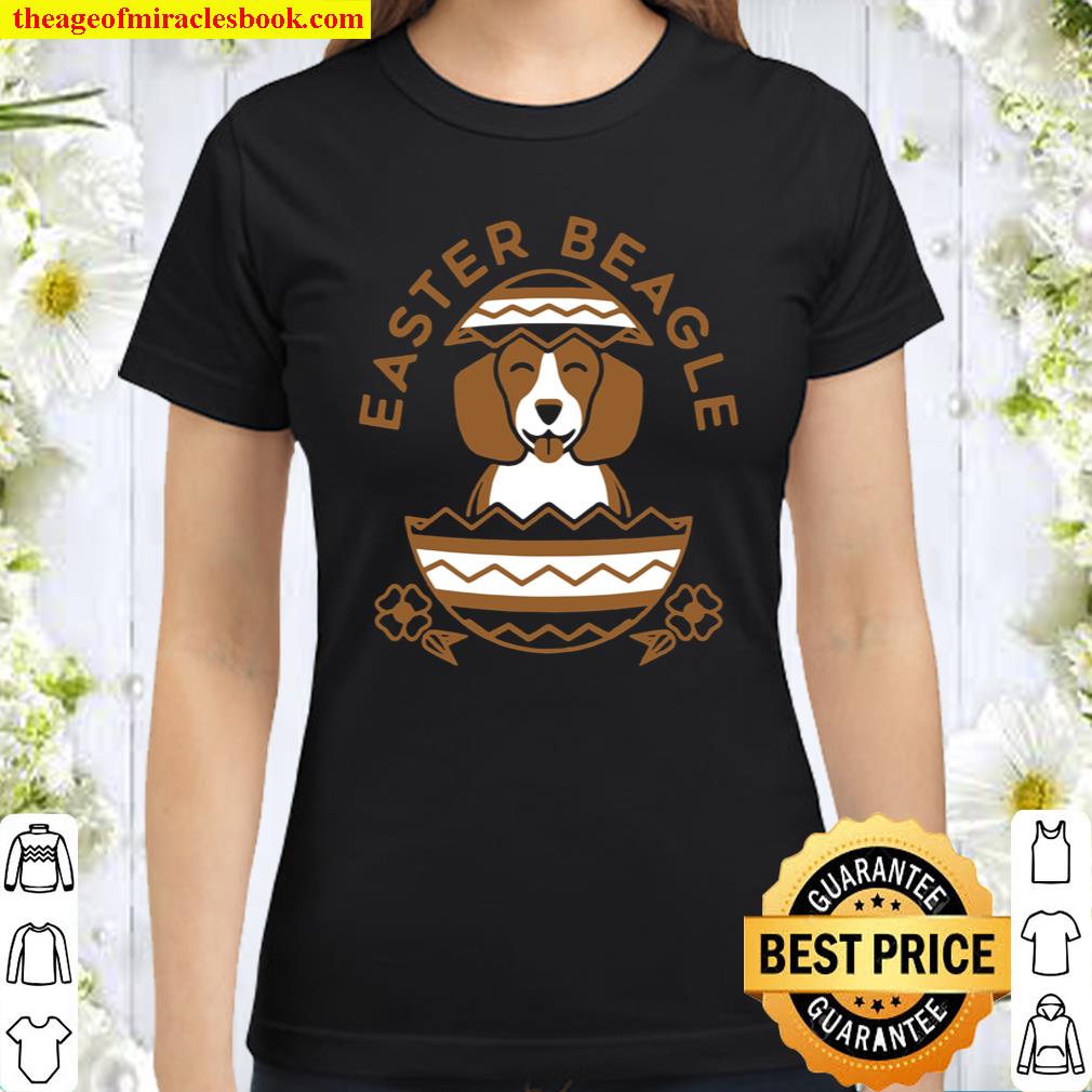 Easter Beagle Dog Classic Women T-Shirt
