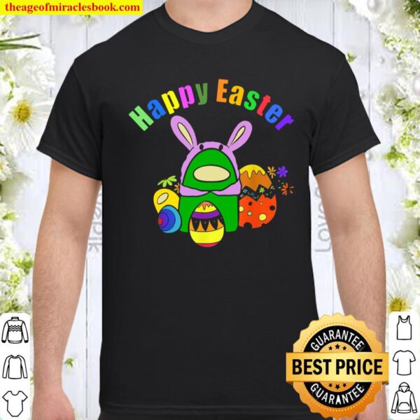 Easter Bunny with Egg Easter Cute Summer Shirt