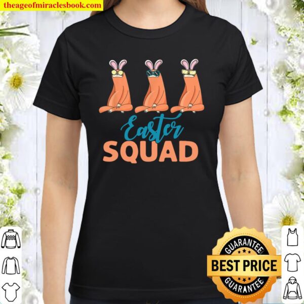 Easter Squad Sloth With Bunny Ears Easter Day Classic Women T-Shirt
