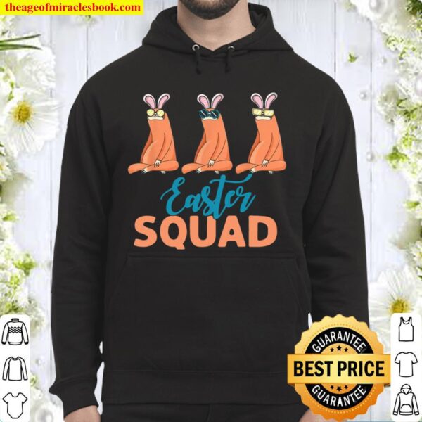 Easter Squad Sloth With Bunny Ears Easter Day Hoodie