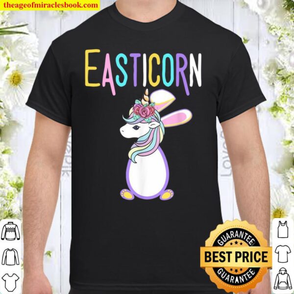 Easticorn Unicorn Easter Egg Bunny Rabbit Girls Shirt