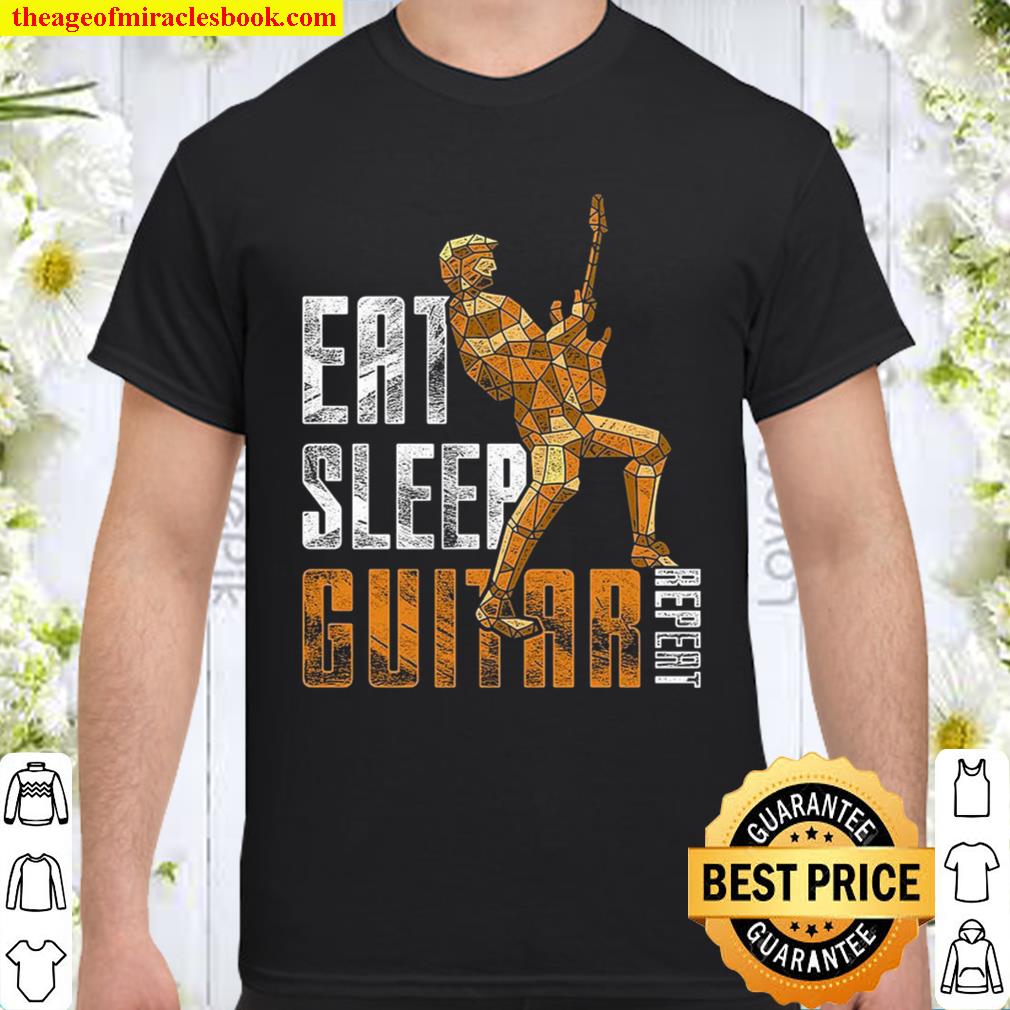 Eat Sleep Guitar Repeat 2021 Shirt, Hoodie, Long Sleeved, SweatShirt
