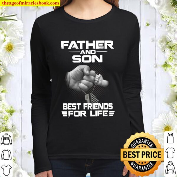 Father And Son Best Friends For Life Women Long Sleeved