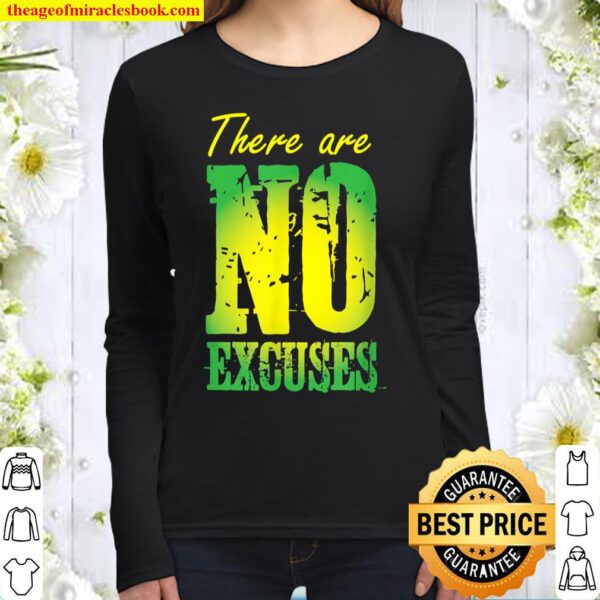 Fitness Gym No Excuses Women Long Sleeved