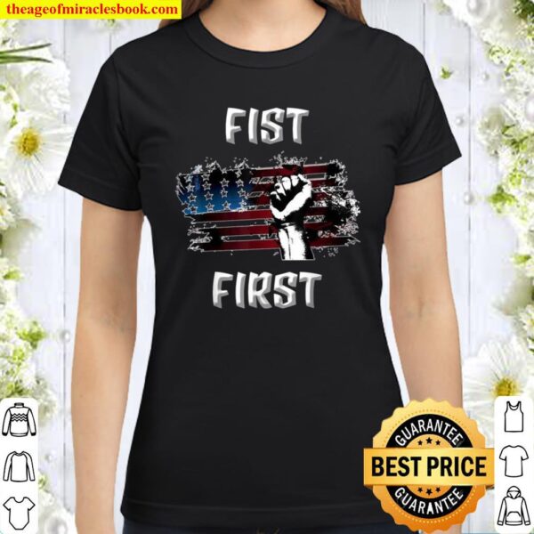 Flag _ Fist Classic Women T-Shirt
