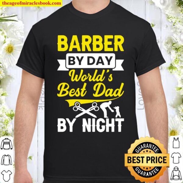 Funny Barber Dad Haircut Haircutter Hair Cut Barbershop Shirt