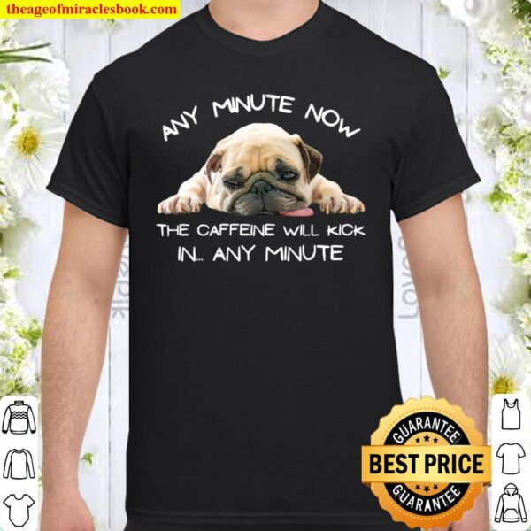 Funny Dog Humor Sarcastic Coffee Puppy Dog Cute Pug Shirt