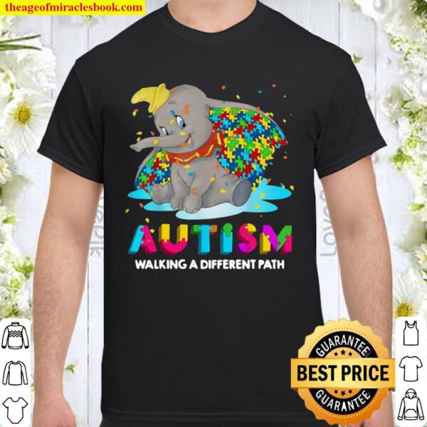 Funny Elephant Autism Walking A Different Path Shirt