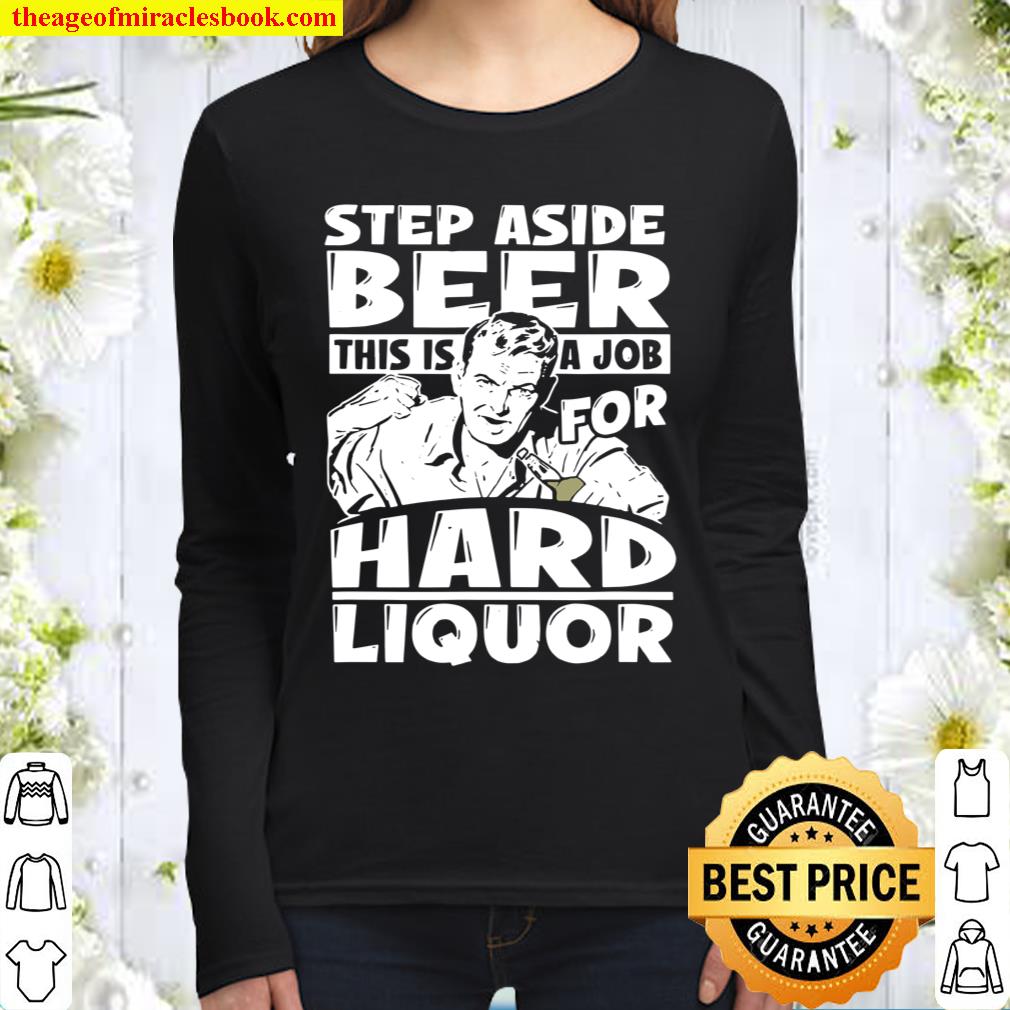 Funny Hard Liquor Retro Drinking Man Women Long Sleeved