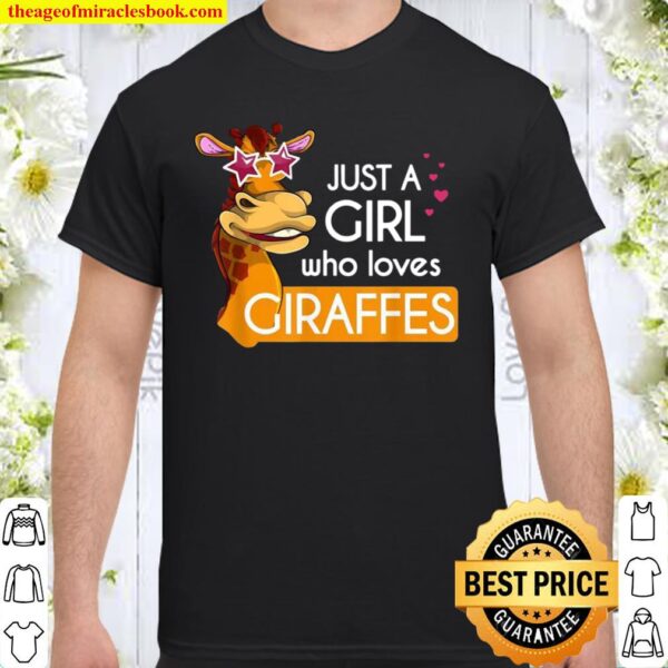 Funny Sunglasses Animal Just A Girl Who Loves Giraffes Shirt