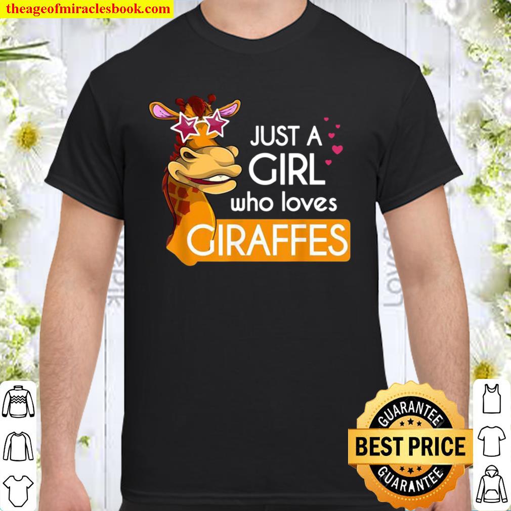 Funny Sunglasses Animal Just A Girl Who Loves Giraffes limited Shirt, Hoodie, Long Sleeved, SweatShirt
