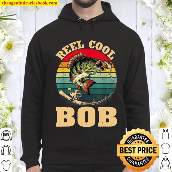 Funny Vintage Reed Cool BOB Fishing Fathers Day Hoodie