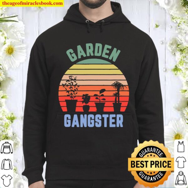 Garden Gangster, Gardening Retro Vintage Hoodie
