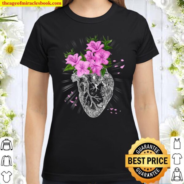 Gift Cardiologist Human Heart AnatomicalEmoj Pastel Goth Classic Women T-Shirt