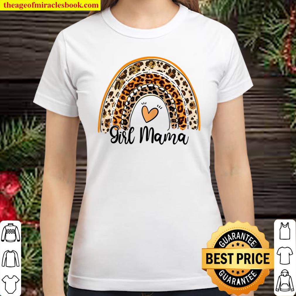 Girl Mama Leopard Cheetah Rainbow Mother’s Day Cute Mom Classic Women T-Shirt