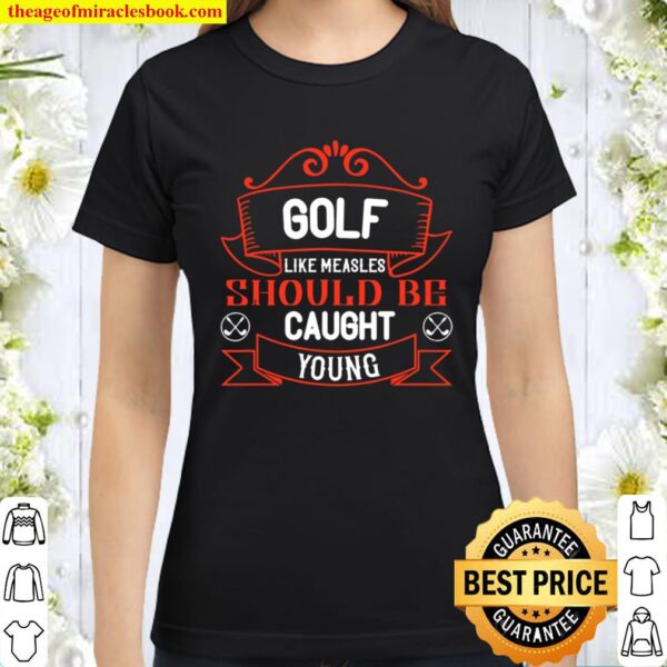 Golfer play golf with golf ball Classic Women T-Shirt