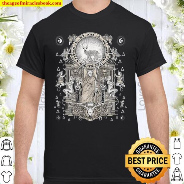 Gothic Occult Vintage Moon Rose Witchcraft Okkult Hexe Shirt