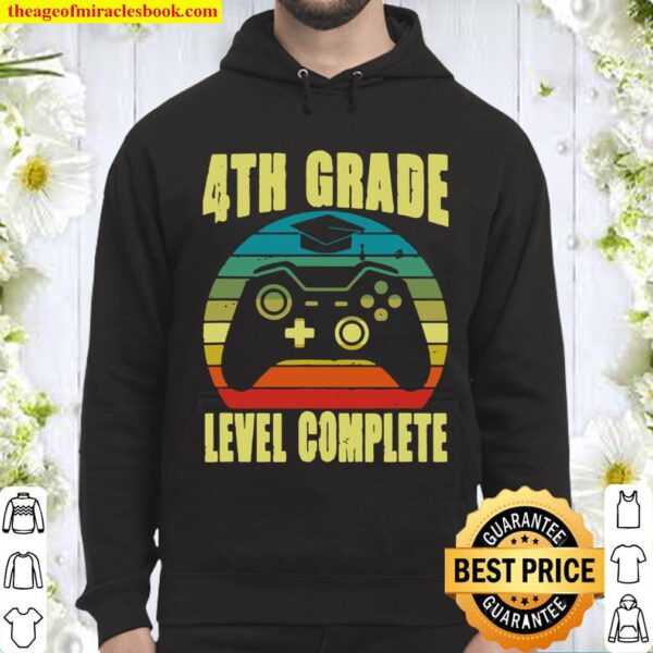 Graduation 4th Grade Level Complete Video Gamer Senior 21 Hoodie
