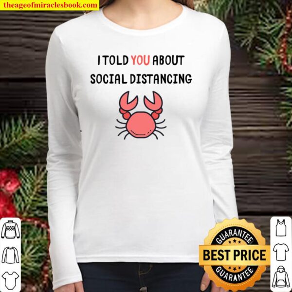 Great Toilet Paper Crises Antisocial Crab Social Distance Women Long Sleeved