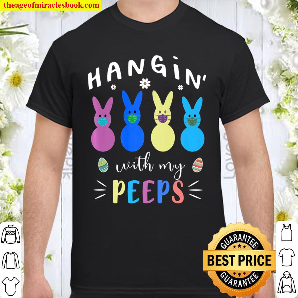Hangin’ With My Peeps Easter Bunny Face Mask Shirt, Hoodie, Tank top, Sweater