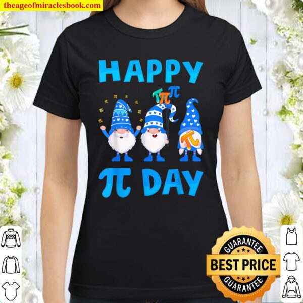 Happy Pi Day Gnome Classic Women T-Shirt