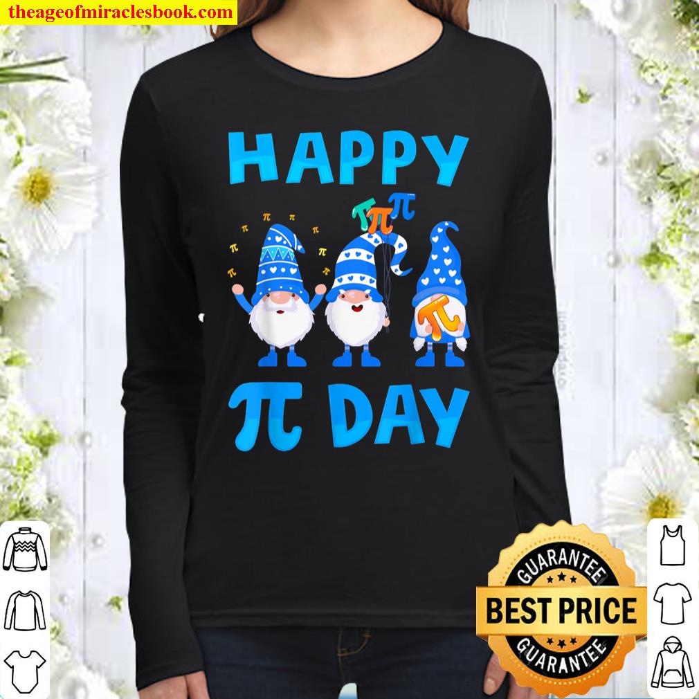 Happy Pi Day Gnome Women Long Sleeved