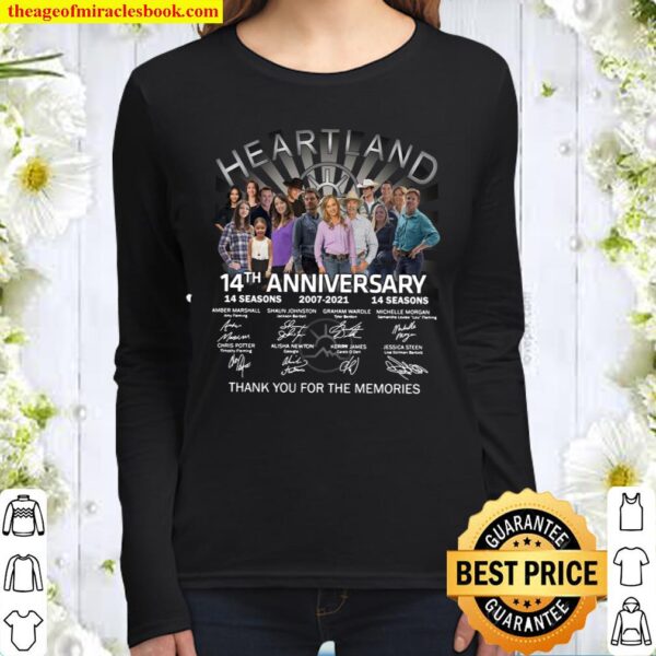 Heartland 14th Anniversary Signature And Thank You For The Memories Women Long Sleeved