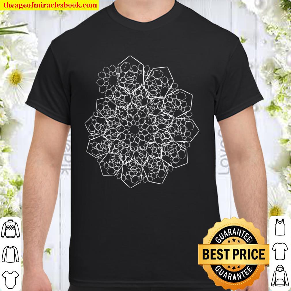 Hexagon Flower Infinite Spiral Fractal Trippy Design new Shirt, Hoodie, Long Sleeved, SweatShirt