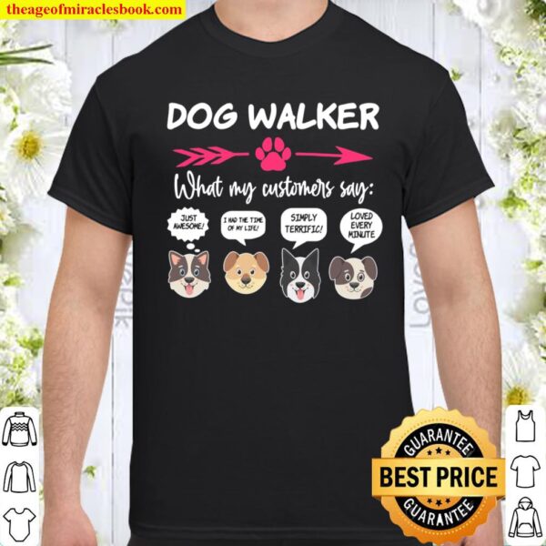 Hilarious Dog Walker Pups Dog Walking Pet Sitter Shirt