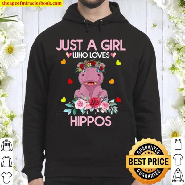 Hippopotamus Shirt Just A Girl Who Loves Hippos Hoodie