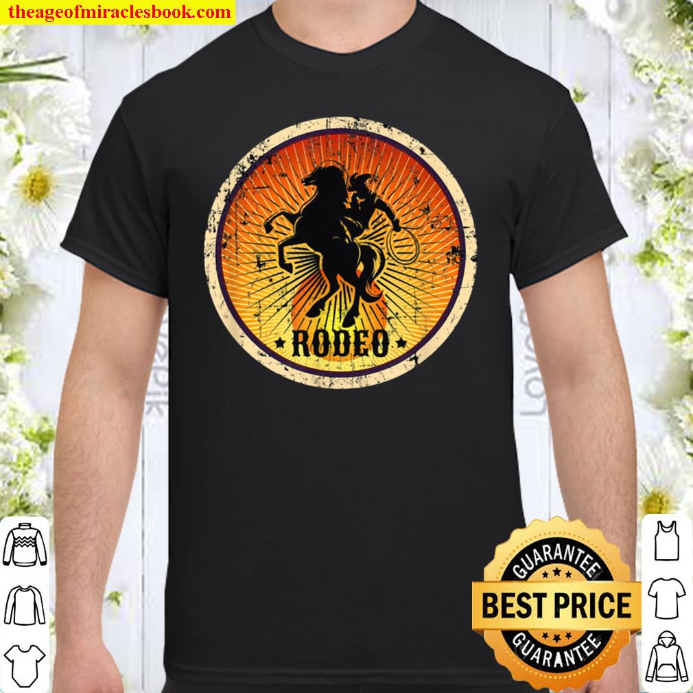 Horse Riding Retro Vintage Western Country Rodeo Shirt