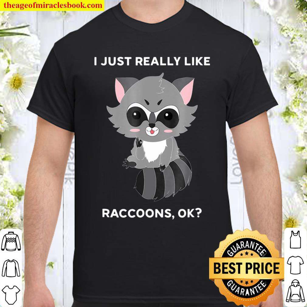 I Just Really Like Raccoons Ok Funny shirt, hoodie, tank top, sweater