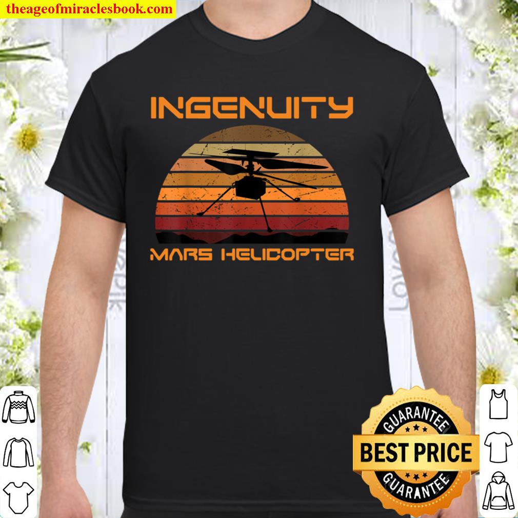 Ingenuity Mars Helicopter 2021 Mars Mission Retro Vintage Shirt