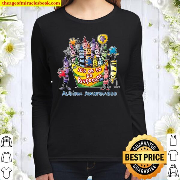 It’s Ok To Be Diferent Autism Awareness Women Long Sleeved