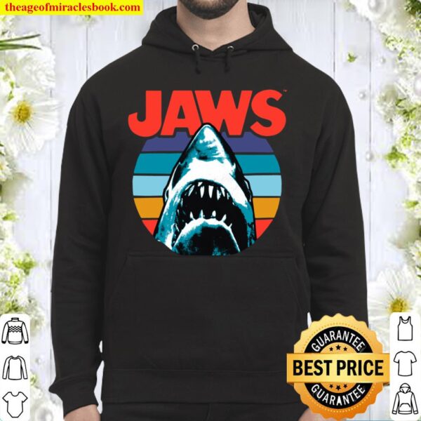 Jaws Retro Striped Logo Hoodie